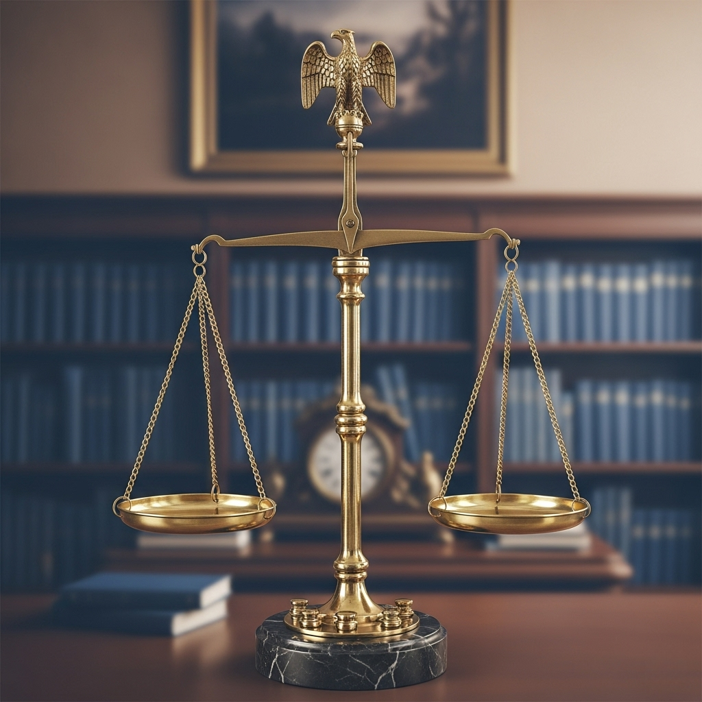 Professional legal services - scales of justice